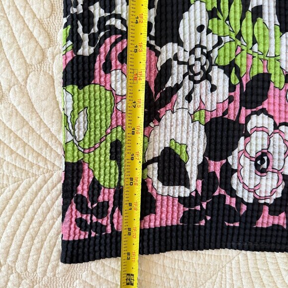 Retro Floral Sleeveless Magic Popcorn Bubble Crinkle Top One Size - Picture 9 of 9